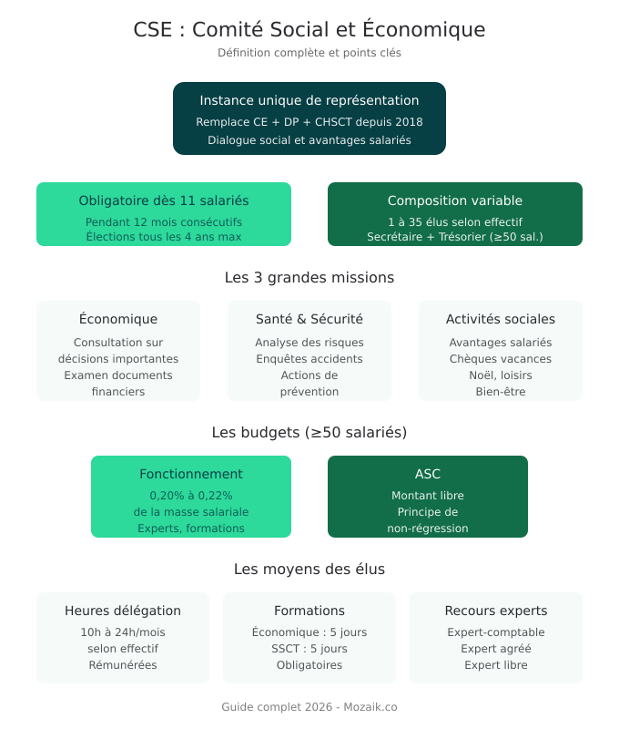 infographie cse mozaik charte